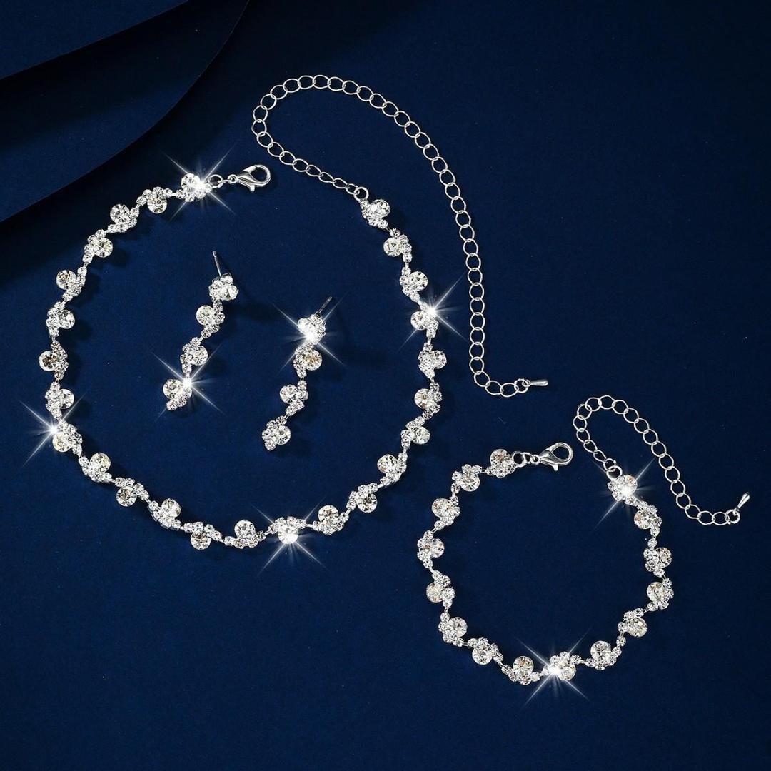 Southeast Asian Elegant Necklace & Earrings Set – Evening Party Jewelry - Image 3